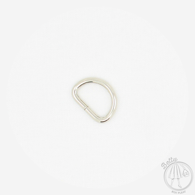 16DRS 16mm D Ring - Silver
