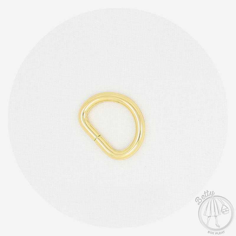 20DRG 20mm D Ring - Gold