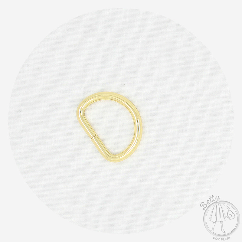 25DRG 25mm D Ring - Gold