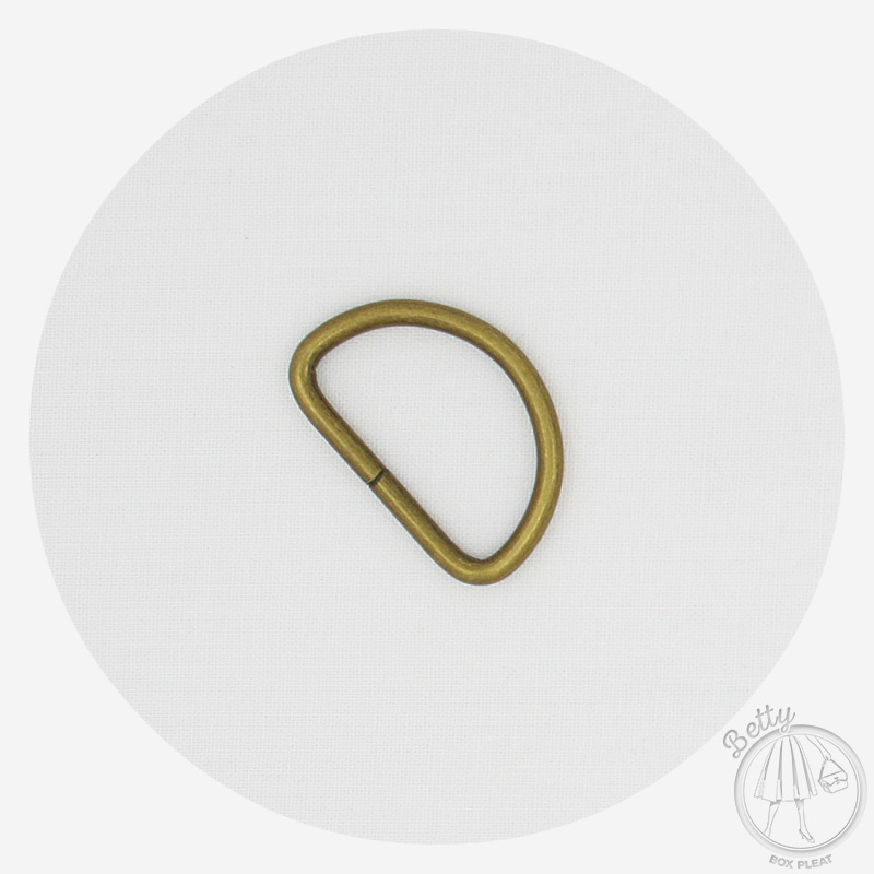 32DRB 32mm D Ring - Antique Brass